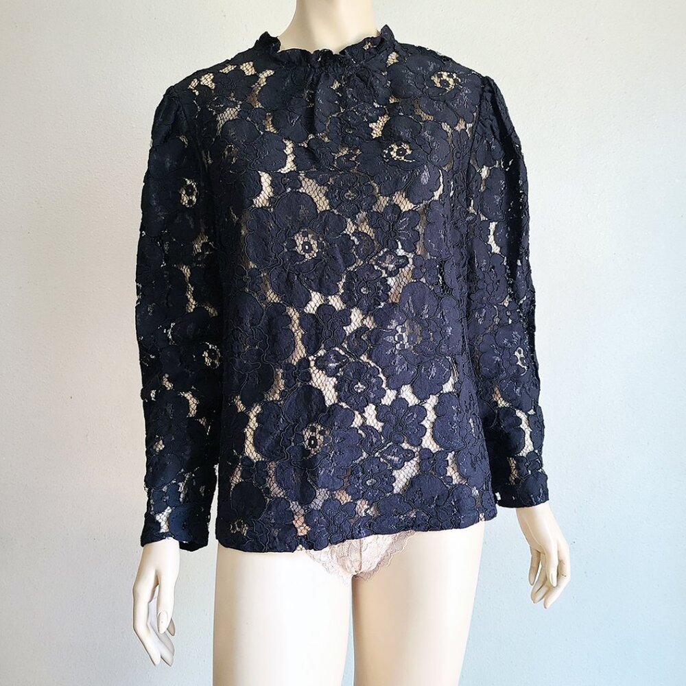 black lace top